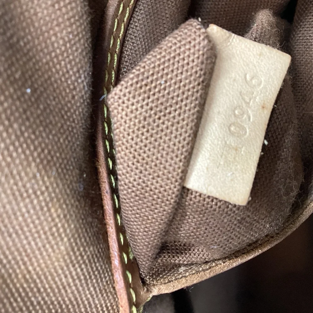 Louis Vuitton Monogram Alma Handbag Brown Coated Canvas Leather